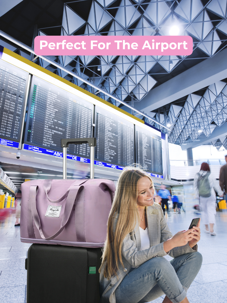 WanderTote Bag: Carry On Travel Duffle, Large Capacity Storage Bag