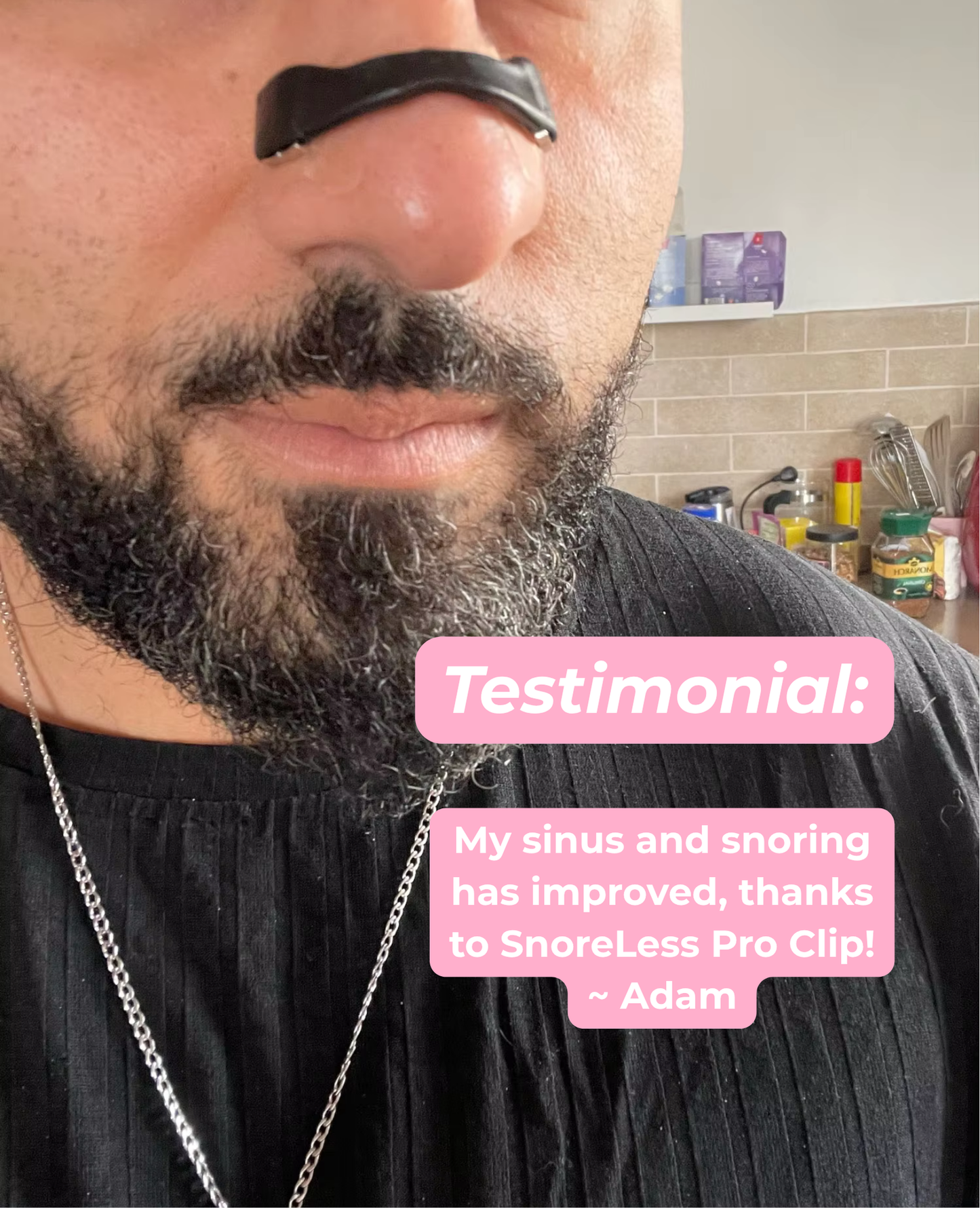 SnoreLess Pro Clip: Anti-Snoring Nose Clip, Improve Nasal Breathing and Night Sleep