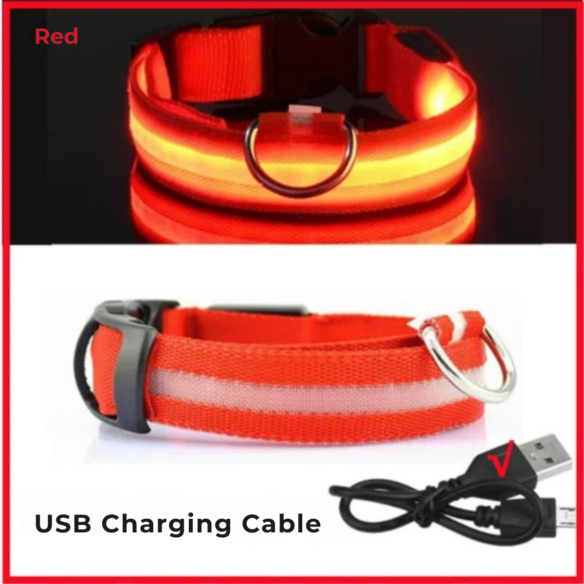GlowPup Collar: LED Light Pet Collar