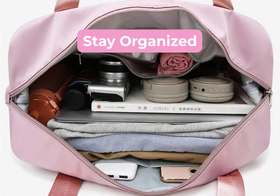 WanderTote Bag: Carry On Travel Duffle, Large Capacity Storage Bag