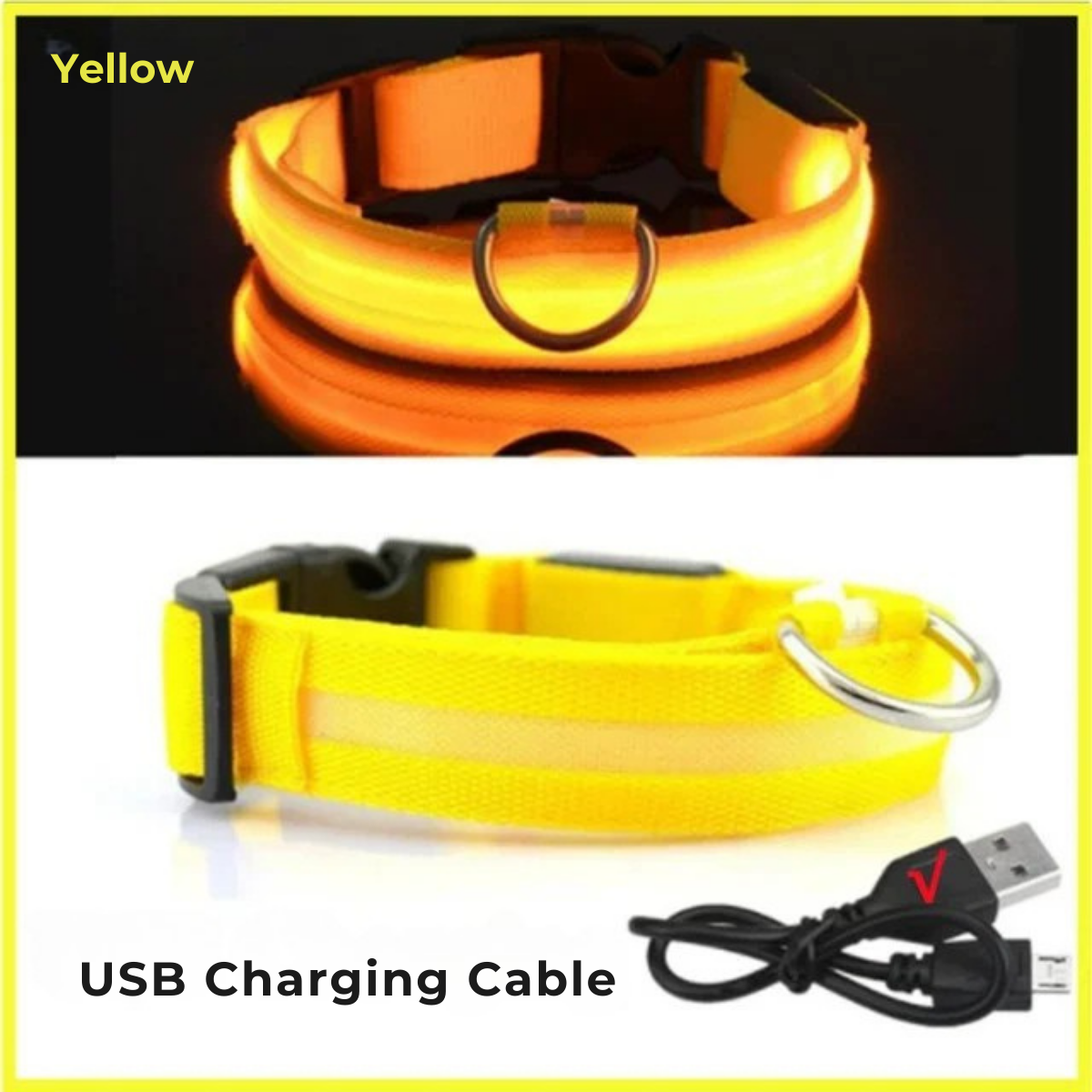GlowPup Collar: LED Light Pet Collar