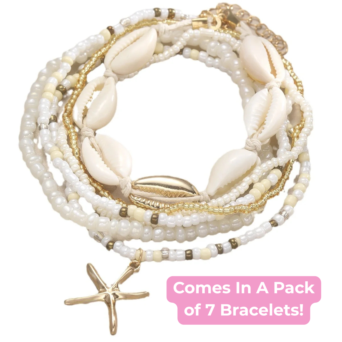 Golden Dusk: Pretty Beaded Ankle Bracelets For Summer