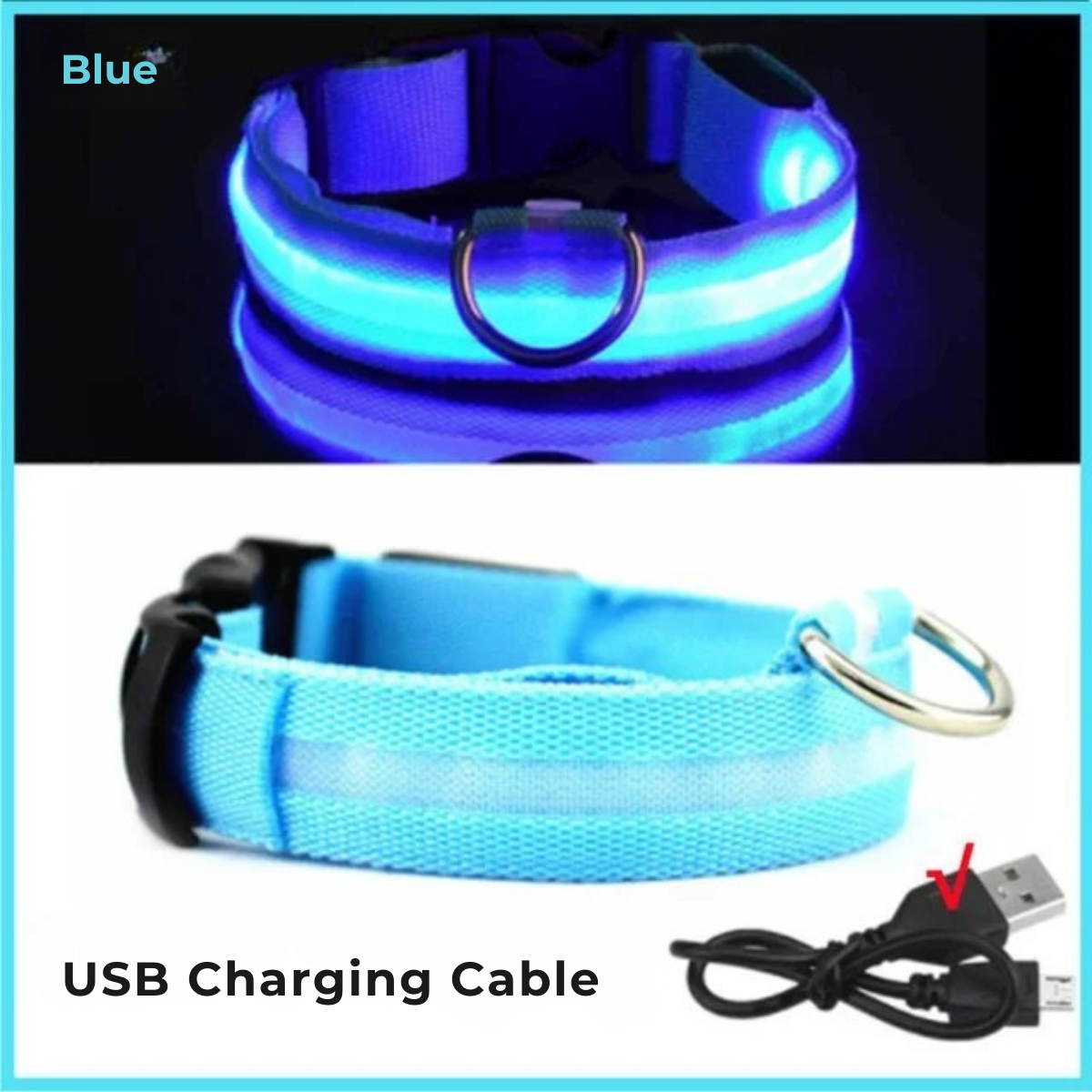 GlowPup Collar: LED Light Pet Collar