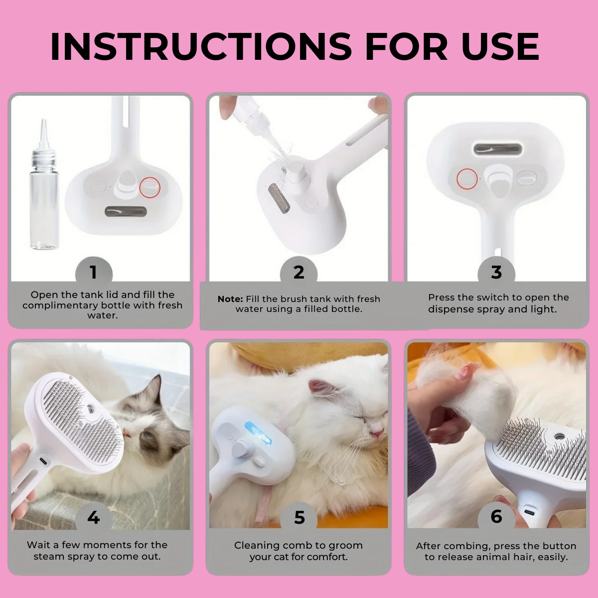 CanineMist Pro: The Ultimate Dual Dog Comb Spray Brush