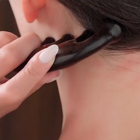 Calm Root: Anti-Stress Wooden Scalp Massager For Hair and Mind