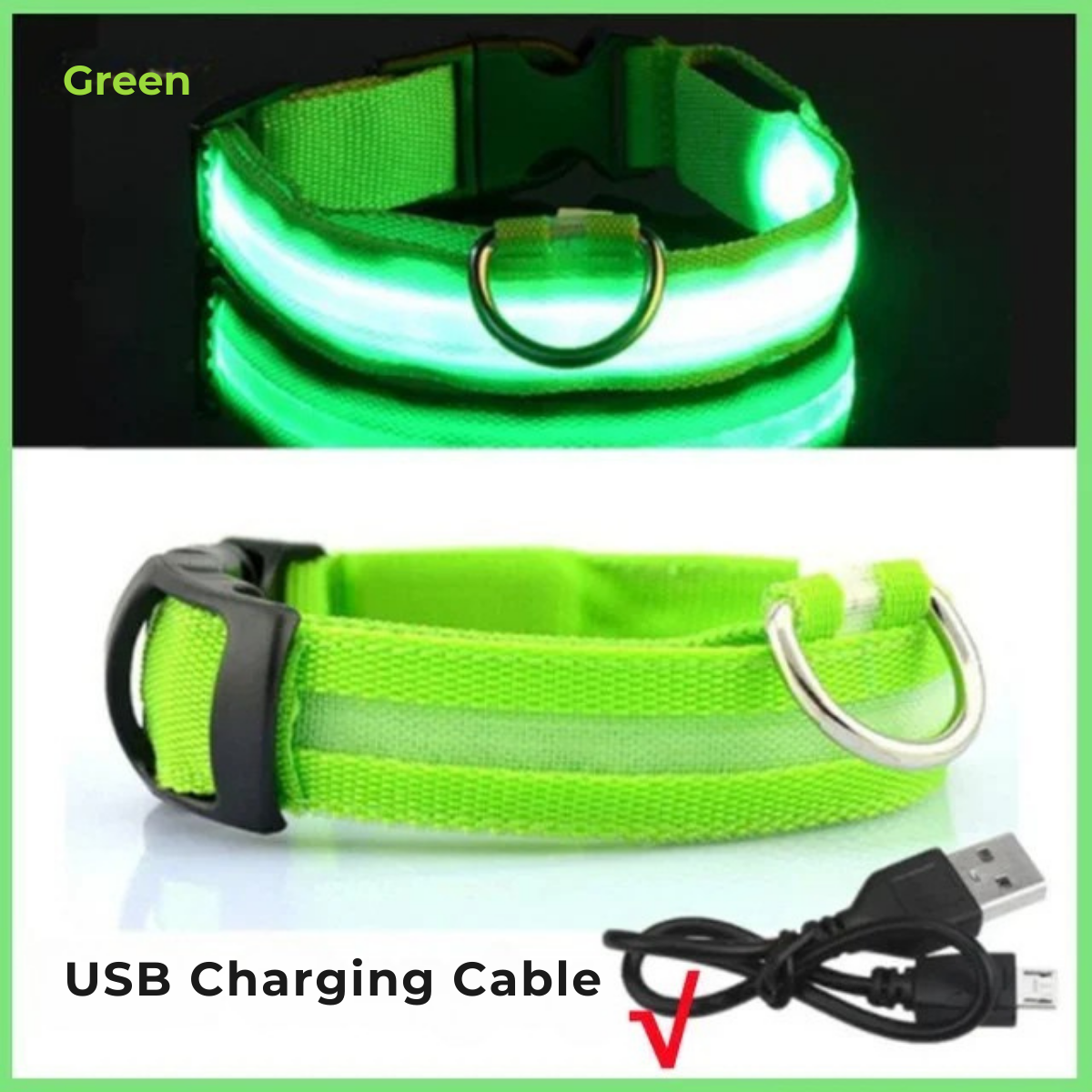 GlowPup Collar: LED Light Pet Collar