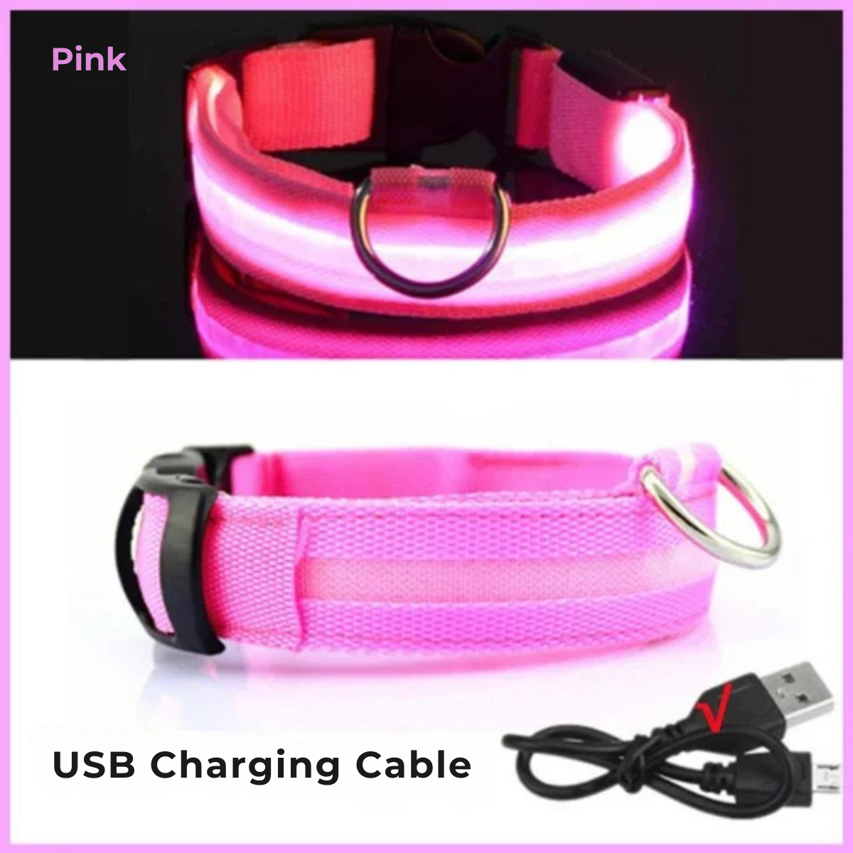 GlowPup Collar: LED Light Pet Collar
