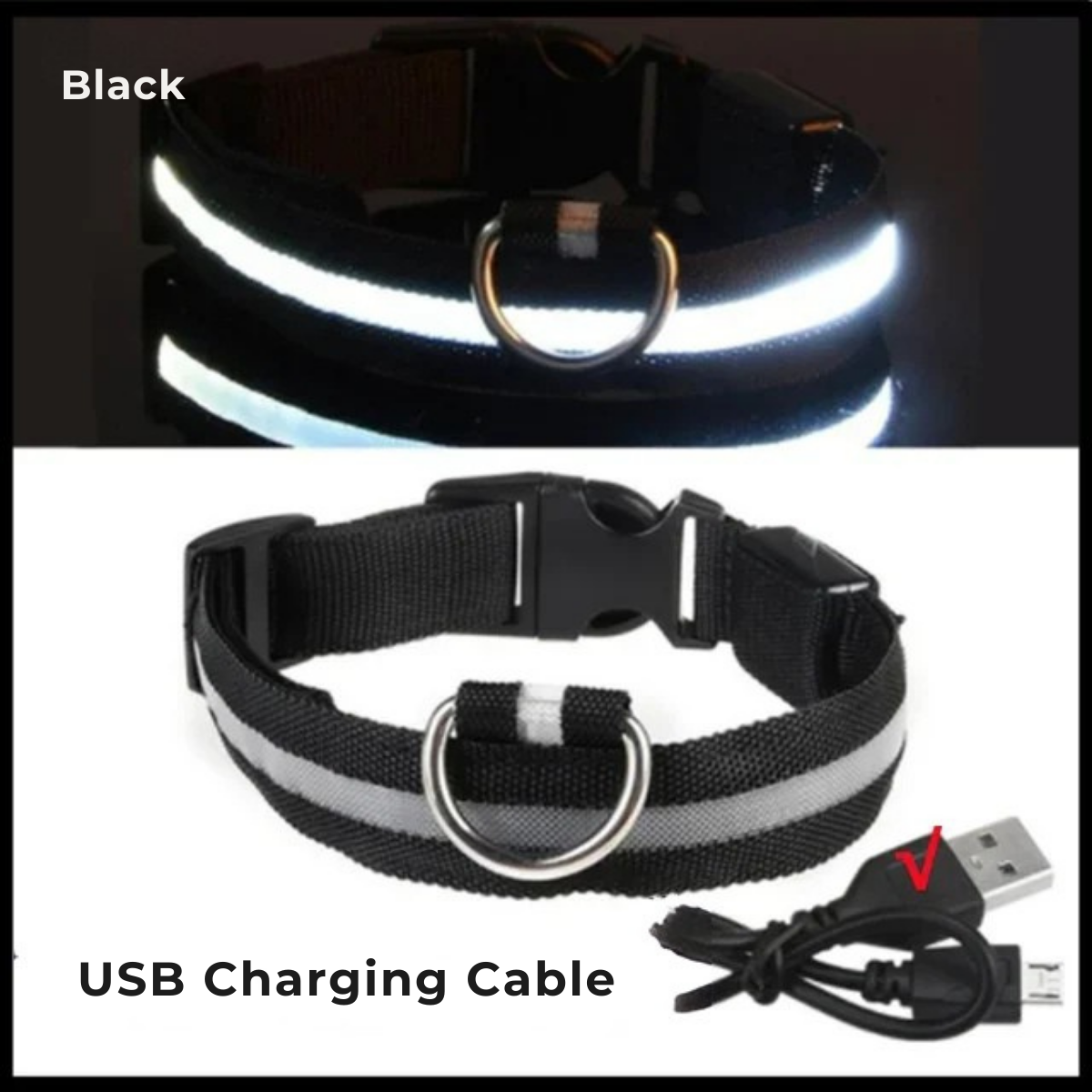 GlowPup Collar: LED Light Pet Collar
