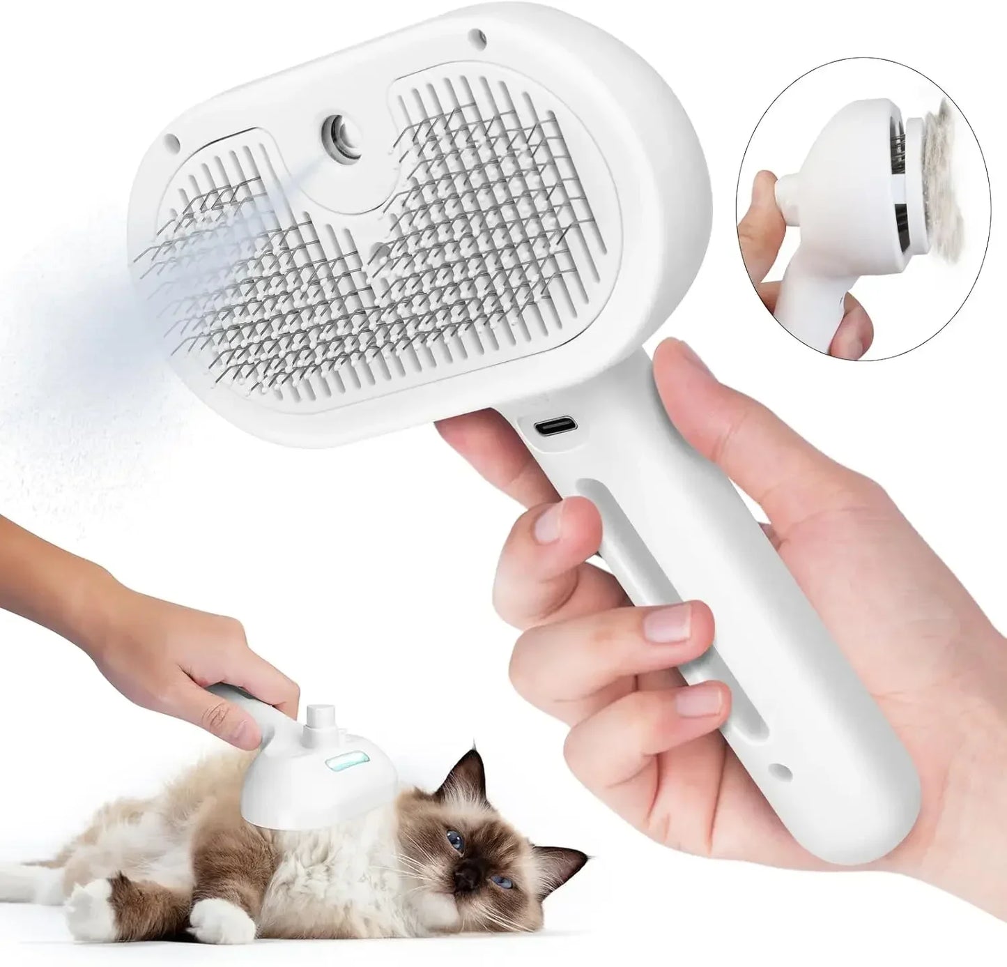 CanineMist Pro: The Ultimate Dual Dog Comb Spray Brush