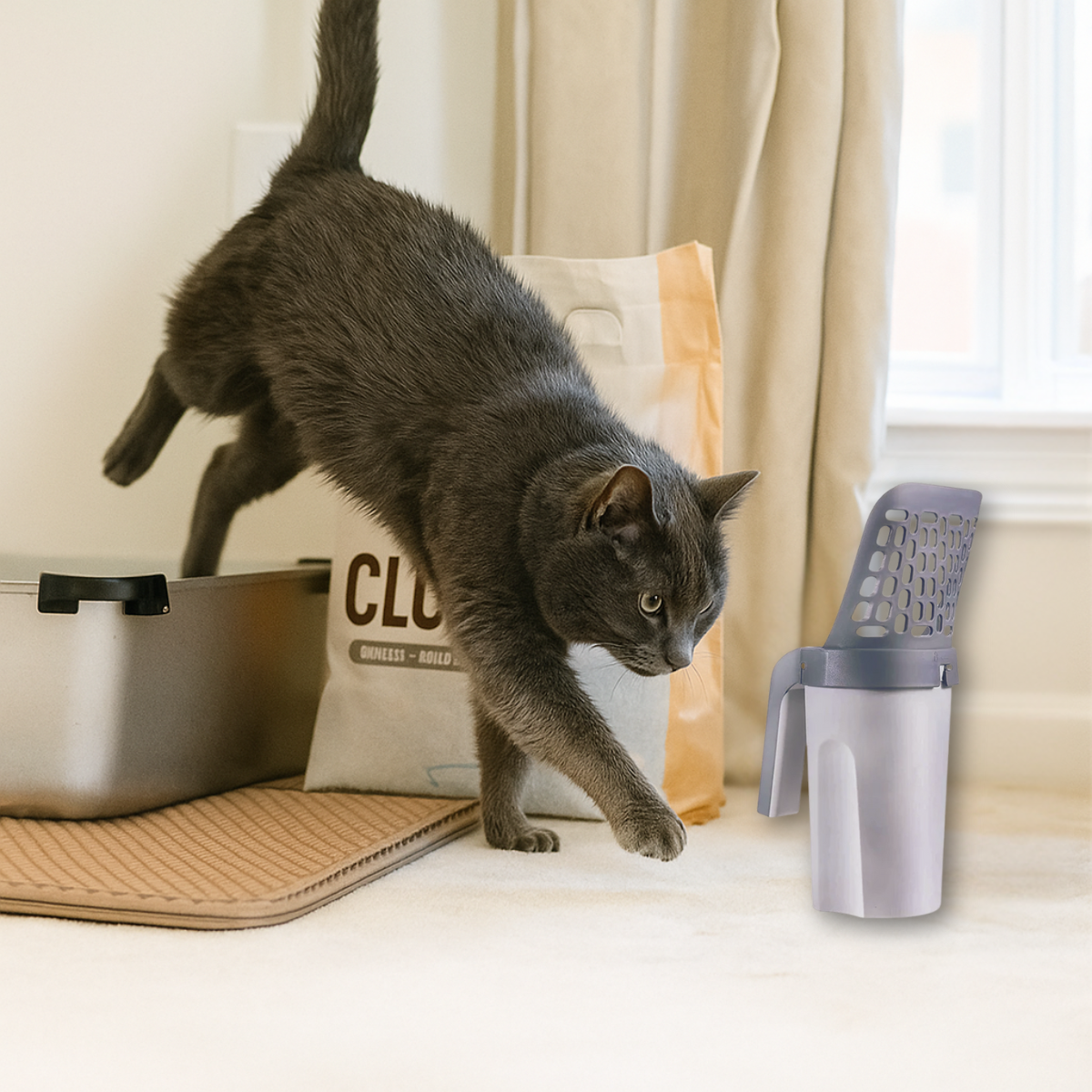 Scoopurr: Ergonomic Cat Litter Shovel
