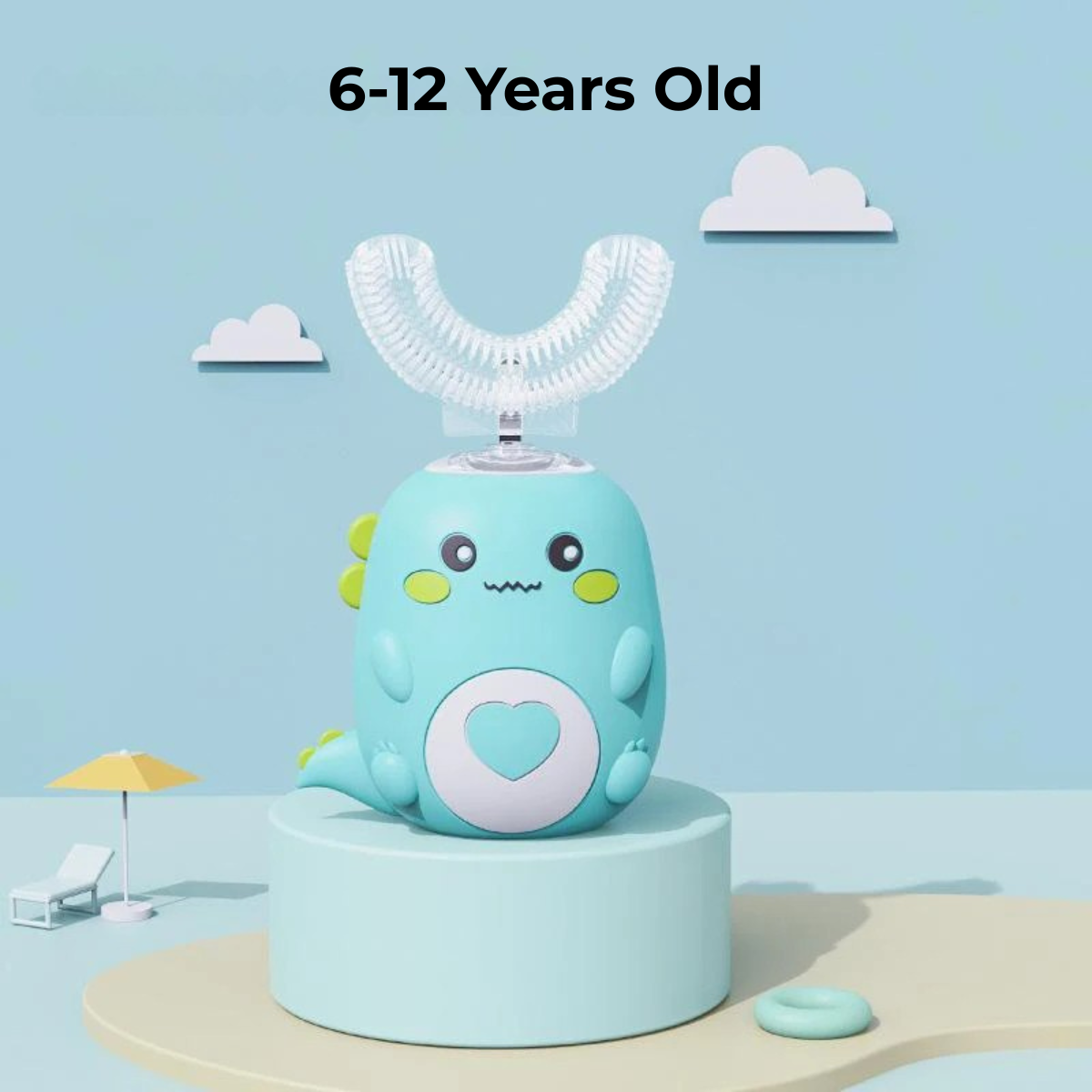 Toothy Time Brush: Sparkling Smiles Made Simple, The U-Shaped Electric Toothbrush for Kids