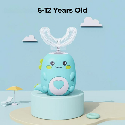 Toothy Time Brush: Sparkling Smiles Made Simple, The U-Shaped Electric Toothbrush for Kids