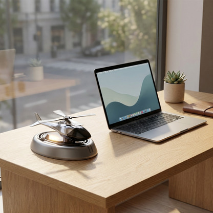 AeroMotion™ Solar Helicopter Car Decor – Subtle Scented Ornament