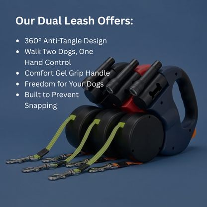 DualGlide™ Pro: Stress-Free Two-Dog Walking System