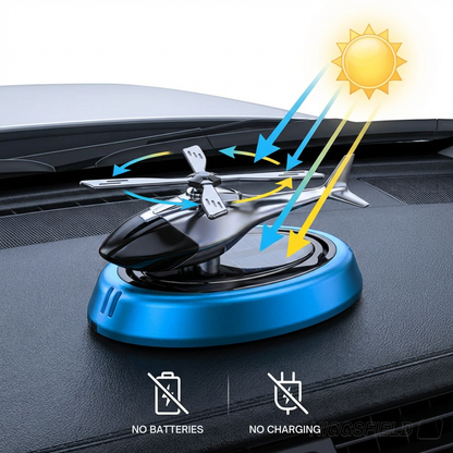 AeroMotion™ Solar Helicopter Car Decor – Subtle Scented Ornament