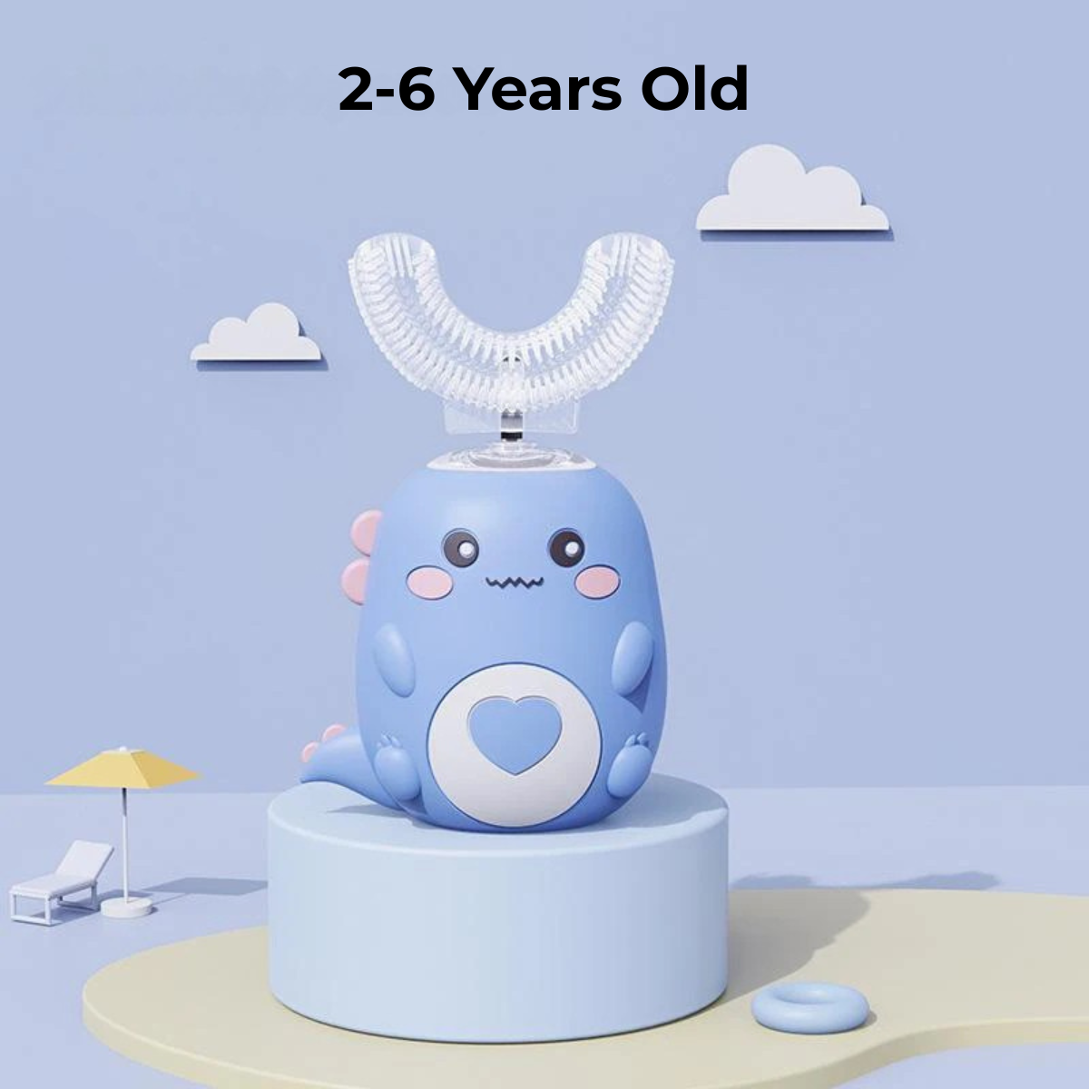 Toothy Time Brush: Sparkling Smiles Made Simple, The U-Shaped Electric Toothbrush for Kids