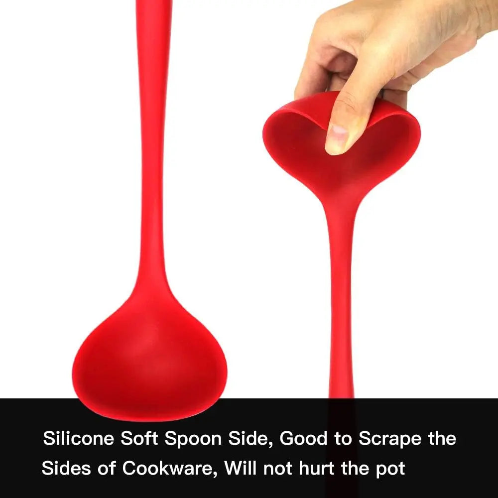 The Scrape & Scoop™ Silicone Ladle