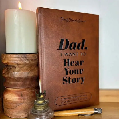 The Dad Chronicles Journal: Dad, I Want to Hear Your Story Journal, Dad Leather Journal, Father's Day