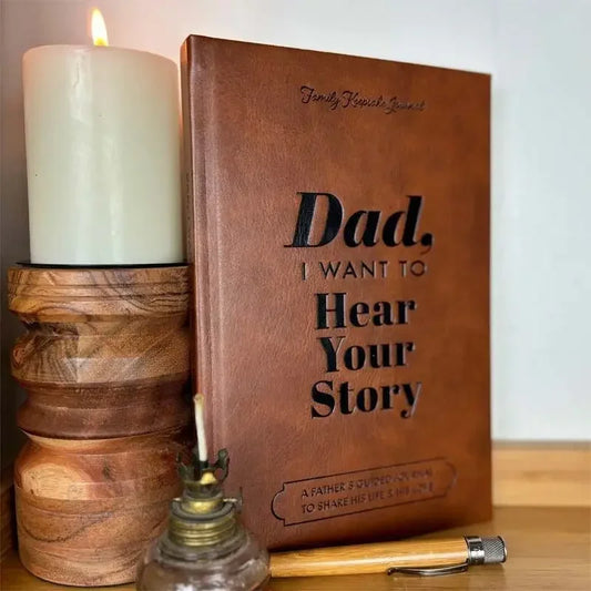 The Dad Chronicles Journal: Dad, I Want to Hear Your Story Journal, Dad Leather Journal, Father's Day