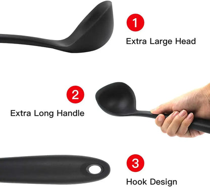 The Scrape & Scoop™ Silicone Ladle
